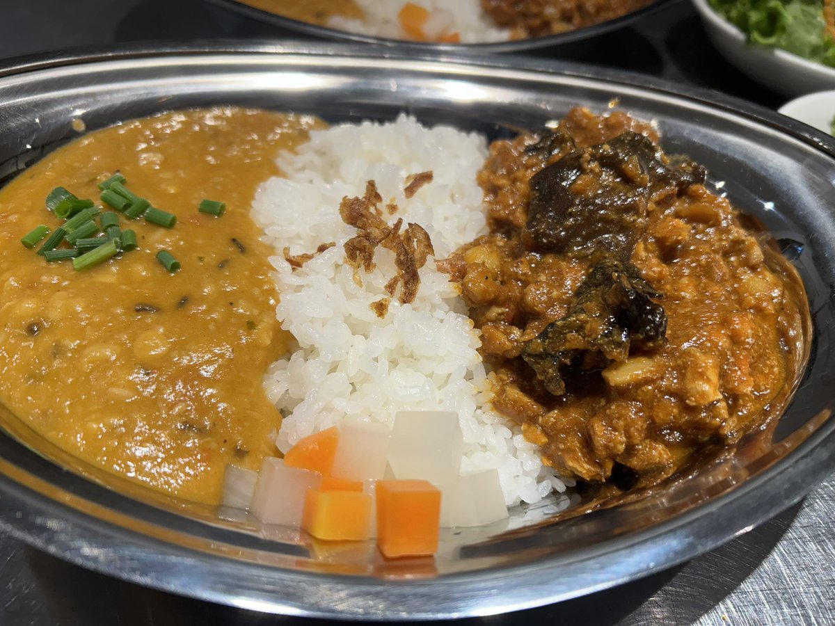 NIMMAGAR5's tweet photo. 明日、12/7（土）はシェアアトリエつなぐばさんでごはん係をさせていただきます。

＜シェアアトリエつなぐば>
埼玉県草加市八幡町 935-3
@shareatelier.tsunaguba
#スパイスカレー
#ネパールカレー
#カレーはのみもの
#カレー大好き
#草加ランチ https://t.co/QOntViGYRA