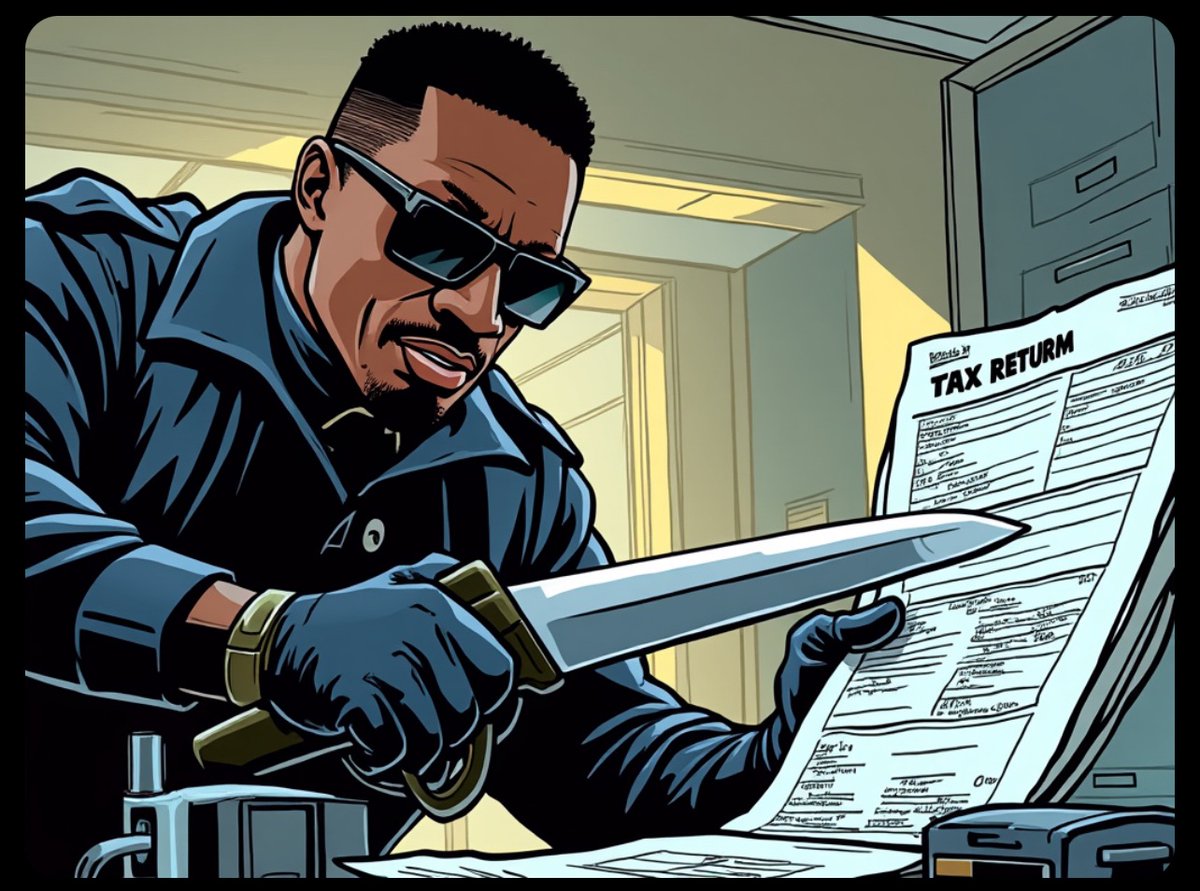 00taxfreedom's tweet image. Be like Blade slice them taxes. Defund the IRS and give Wesley his time back.
#0.0tax