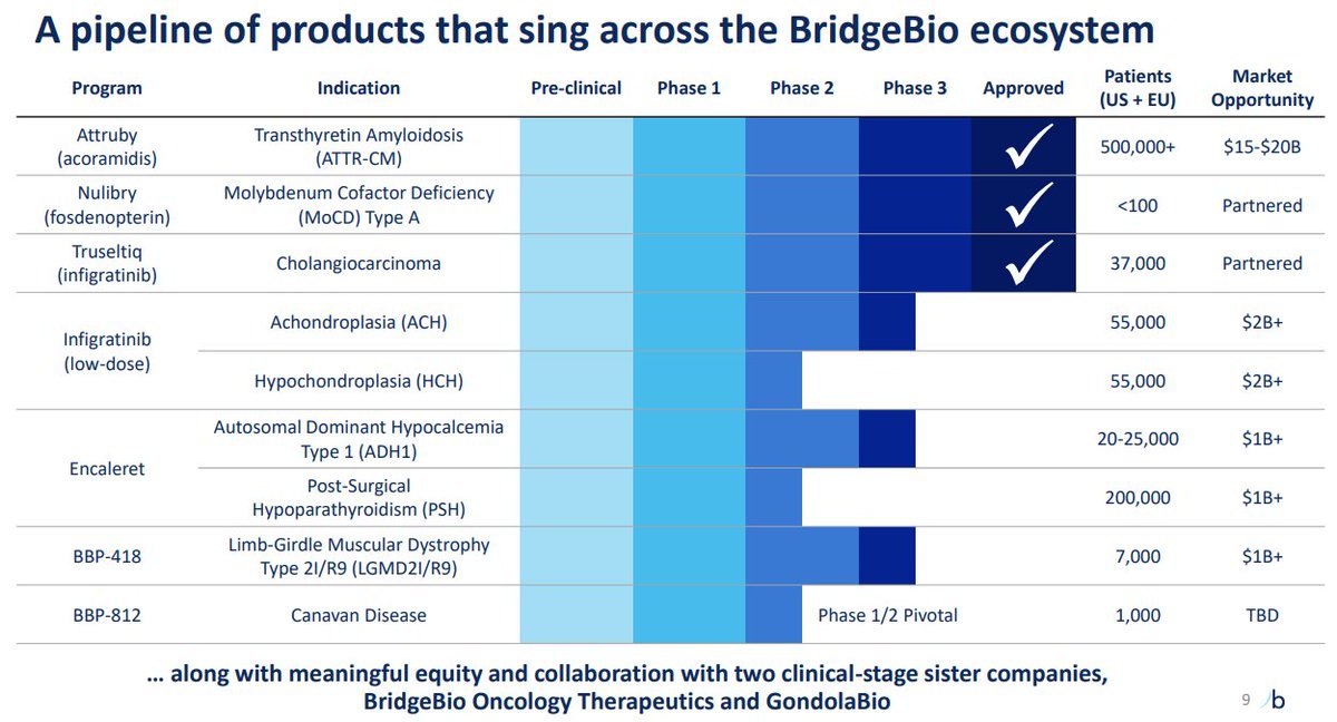 doepke_michel's tweet photo. $BBIO is only $5B worth. #Attruby alone could generate peak sales of $3B - depending on the sales development of the competitors $ALNY and $PFE. Just the #Acoramidis asset justifies the current valuation. Great pipeline on top. https://t.co/7PDA9QEshg
