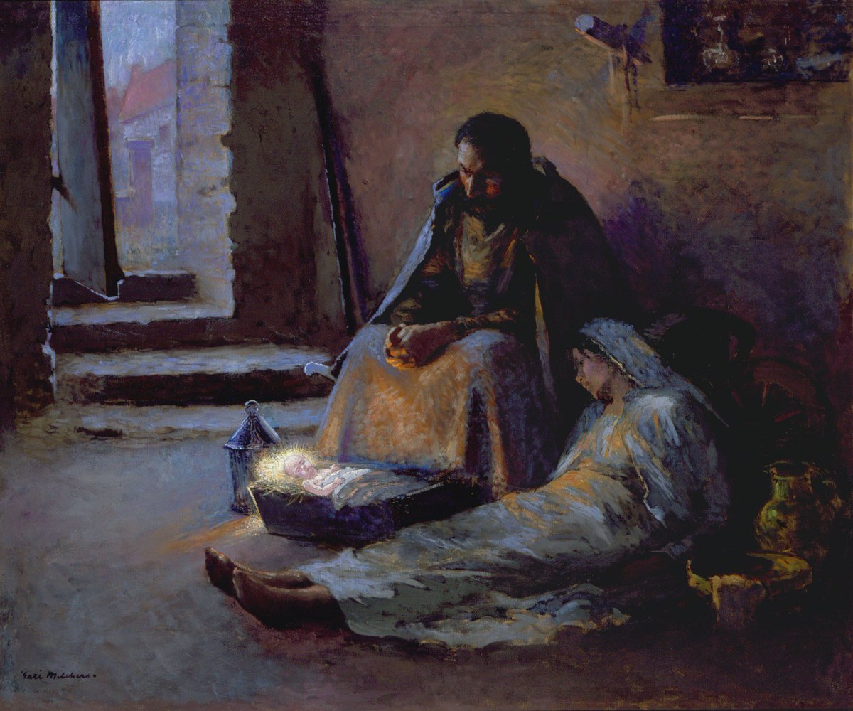 This Sunday at St Mary’s:

10.45am Choral Eucharist; music by Byrd.

4pm Choristers’ Carol Service (St Mary’s Boys’ &amp; Girls’ Choirs).

6.30pm Choral Evensong; music by Stanford &amp; Mendelssohn.

All services are with Revd Pippa Scott. All welcome!

🎨 ‘The Nativity’ - Gari Melchers