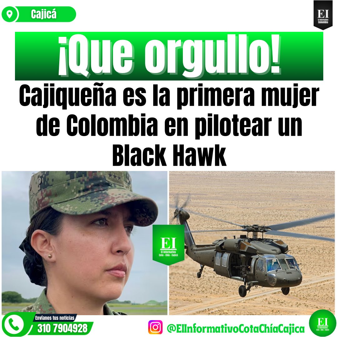 Cajiqueña es la primera mujer en manejar un helicóptero Black Hawk militar en colombia

Link: instagram.com/p/DDPShefJTph/…