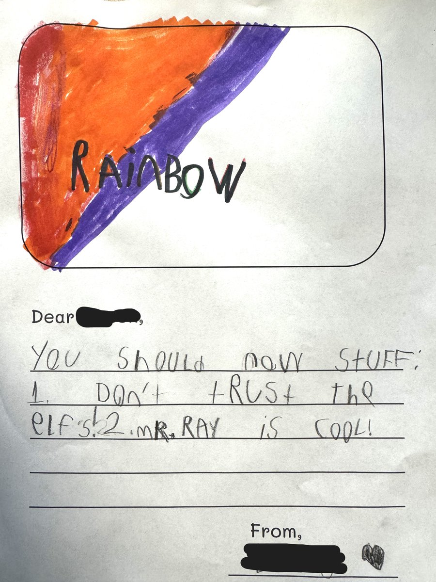 A 2nd grader teacher asked her class to make a book to welcome a new student.  One friend knows what's important around here. 😎 #BentonBold