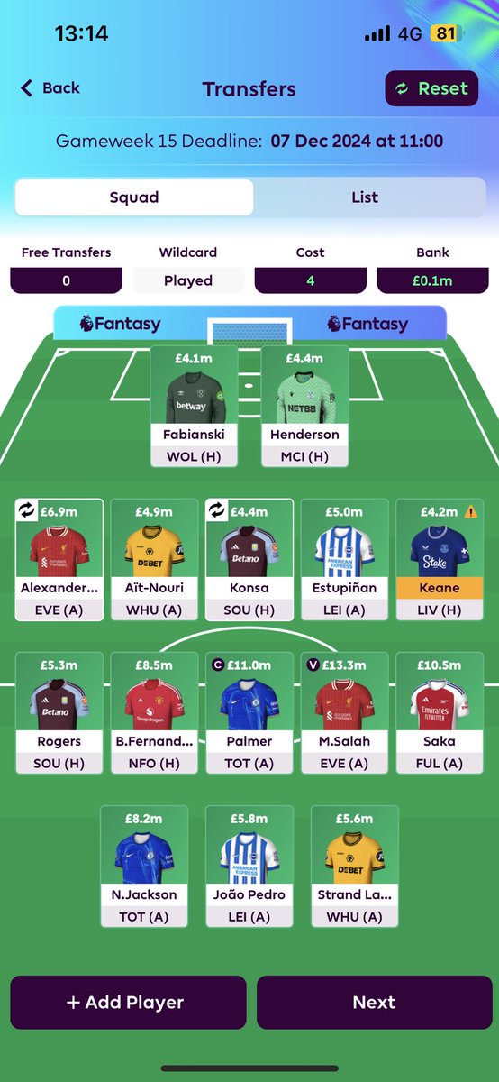FPLSHOOTER's tweet photo. @FPL_Harry Worth taking a -4 here?
Pedro Porro for TAA
Estupinan for Konsa https://t.co/JolsV0pjbf