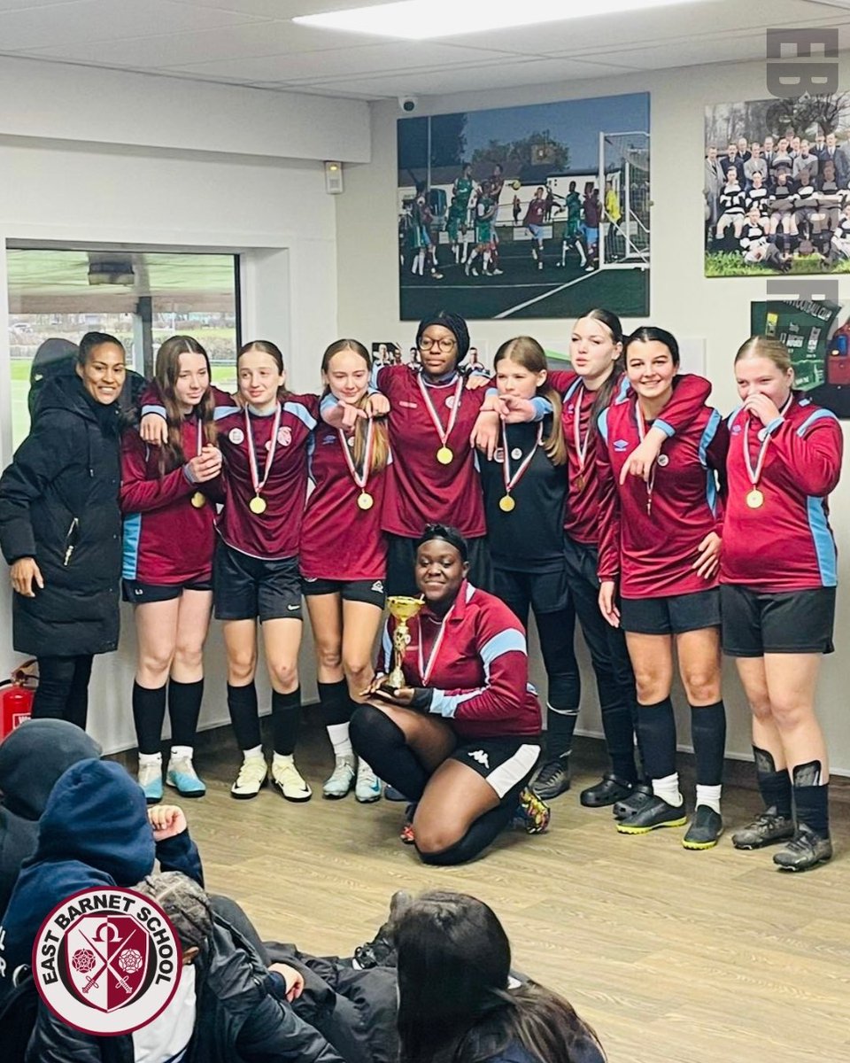 EastBarnetSch's tweet photo. 📣 U14s into the final 32 of the @SchoolsFootball National Cup
📣 U14s winners of the #16DaysOfActivism tournament by @MPSBarnet at @HendonFC. Meeting England &amp; Arsenal legend @rachelyankey11
📣 2nd in U18 boys &amp; U12 girls @BarnetSport x-country at @stonexstadium https://t.co/9QaUj71xlO