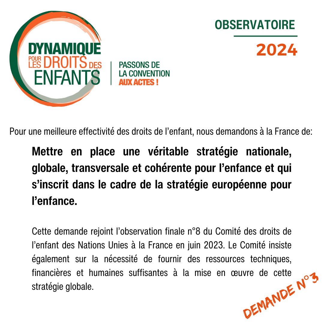 Ne manquez pas notre nouvel Observatoire 2024 sur les enjeux de gouvernance et de participation des enfants! Découvrez nos constats &amp; recommandations 👇
urlr.me/yhHUVb