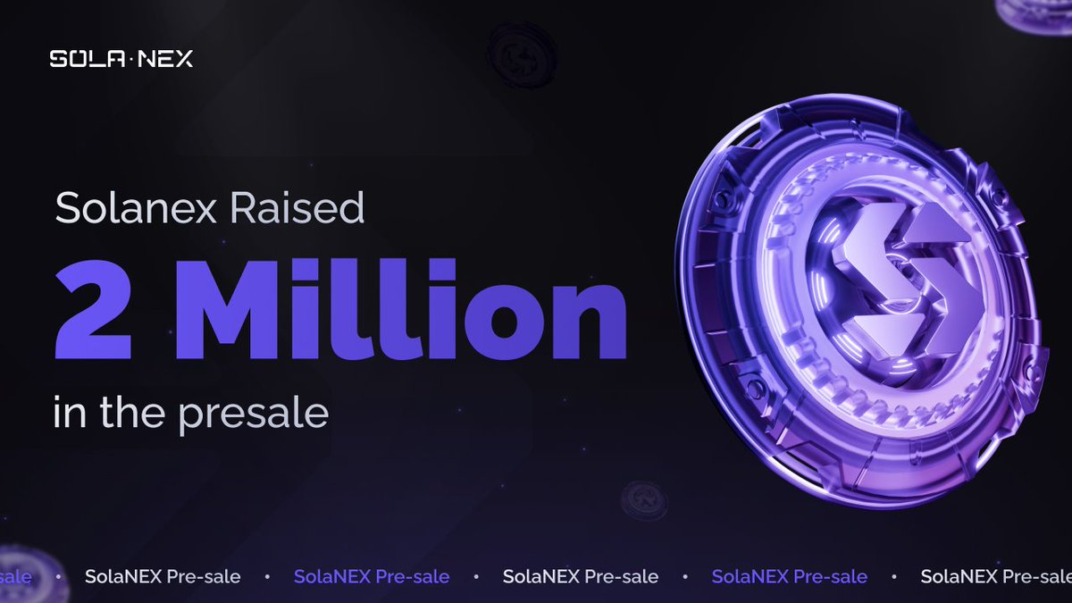 solanex_ai's tweet photo. 🪩 Solanex Passed a New Milestone: We're Raised 2 Million in the Pre-sale.

Solanex AI Platform providing for users a wide range of Exclusive Features and Optimization of Trading Parameters.

Thank you so much for your invaluable support and trust! We look forward to the future together with you. 🛡

🟣 Solanex is AI-powered DEX made by people and for people!