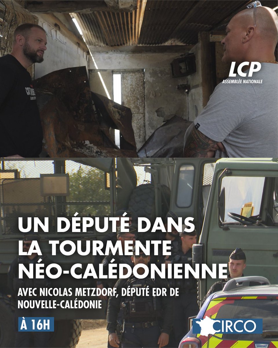 LCP (@lcp) on Twitter photo Six mois après le début des émeutes en Nouvelle-Calédonie, les équipes de LCP ont suivi <a href="/NicolasMetzdorf/">Nicolas Metzdorf</a> , député EPR de la 1 ère circonscription.
➡️À 16h, un #Circo de <a href="/CPerrouault/">Clement Perrouault</a> #NouvelleCalédonie Six mois après le début des émeutes en Nouvelle-Calédonie, les équipes de LCP ont suivi <a href="/NicolasMetzdorf/">Nicolas Metzdorf</a> , député EPR de la 1 ère circonscription.
➡️À 16h, un #Circo de <a href="/CPerrouault/">Clement Perrouault</a> #NouvelleCalédonie