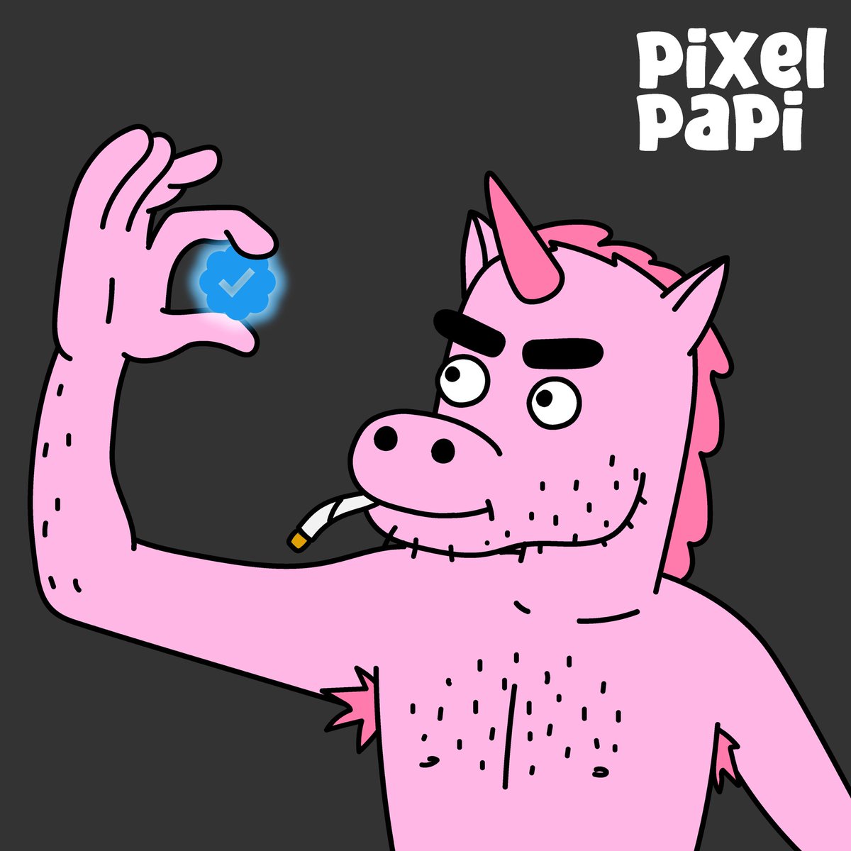 PixelPapiXRPL's tweet photo. Papi wakes to beholds the check of power. 

GM, mortals. https://t.co/4mLnwASOOC