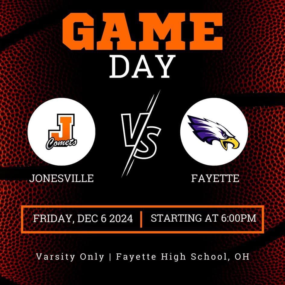 We travel south of the border to take on Fayette (OH). Varsity only game starting at 6pm!