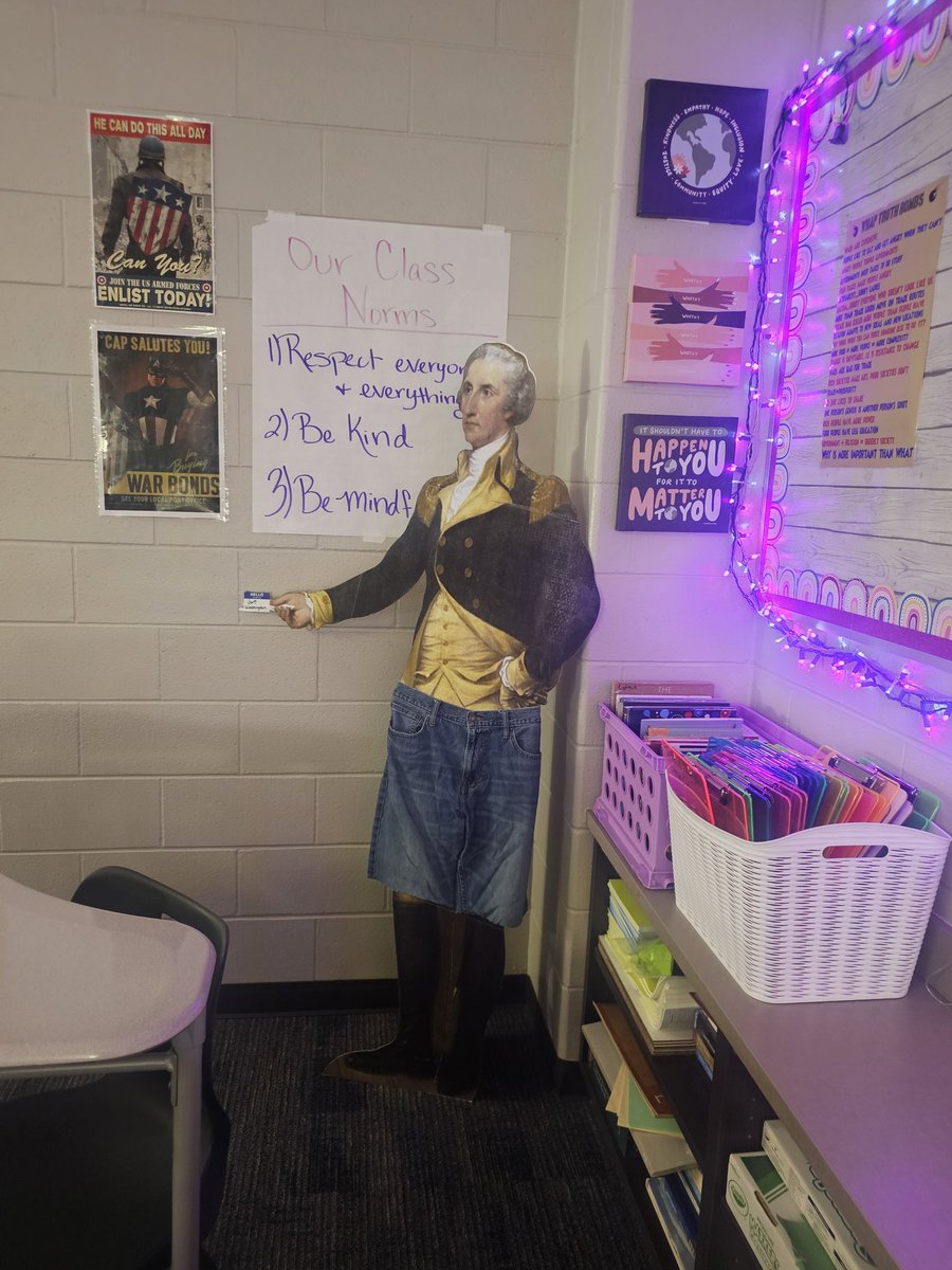 MrsCoxWorldHist's tweet photo. How it started and how it evolved into a pun gone too far. I'm gonna miss this one next year!  Geoffrey the Plague Doctor has competition for class mascot now!
#AllDayEveryday #werethatschool https://t.co/DlaYsIIxSn