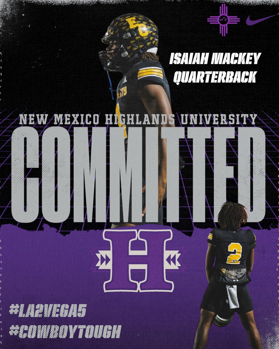 Isaiah_Mackey (@isaiah_mackey_) on Twitter photo #AGTG, After careful thought and consideration, I will be verbally committing to New Mexico-Highlands to continue my academic and athletic journey. Thank you to all parties involved.
<a href="/joehubb74/">Coach Hubb</a> <a href="/blangford_/">Coach Ben Langford 🇦🇸</a> <a href="/CoachAnderson3_/">Coach Anderson M.Ed</a> <a href="/_ECAthletics/">ECHS Hornet Athletics</a> #AGTG, After careful thought and consideration, I will be verbally committing to New Mexico-Highlands to continue my academic and athletic journey. Thank you to all parties involved.
<a href="/joehubb74/">Coach Hubb</a> <a href="/blangford_/">Coach Ben Langford 🇦🇸</a> <a href="/CoachAnderson3_/">Coach Anderson M.Ed</a> <a href="/_ECAthletics/">ECHS Hornet Athletics</a>