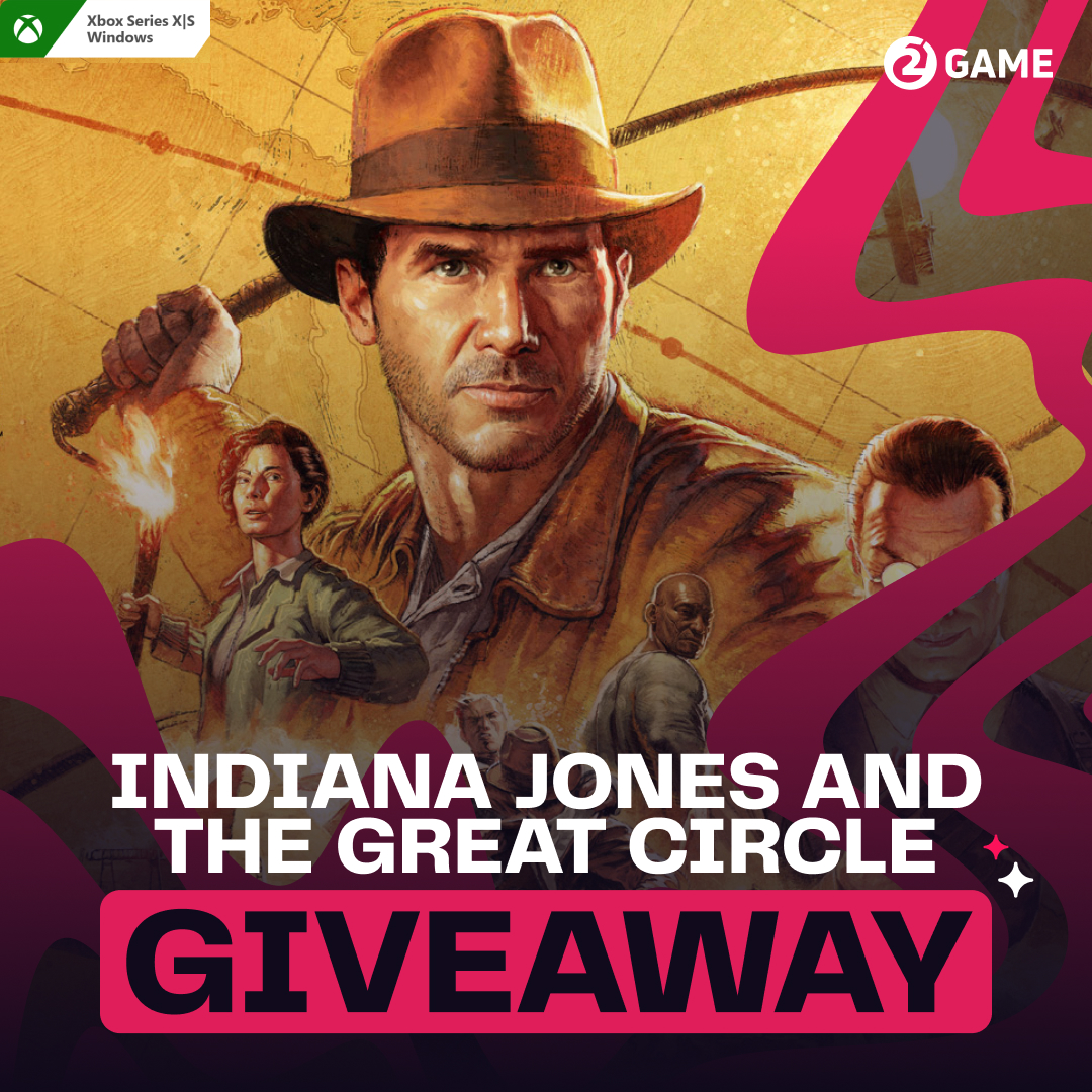 2game's tweet photo. 🤠 GIVEAWAY TIME 🤠
Ready for an adventure? 🌍 We're giving away a copy of #IndianaJonesandtheGreatCircle! To enter:
1⃣ Follow us
2⃣ Like the post
3⃣ Retweet
4⃣ Comment your country's greatest mystery! (And tell us which one it is so we can dig around more!)
Good luck!  #Giveaway