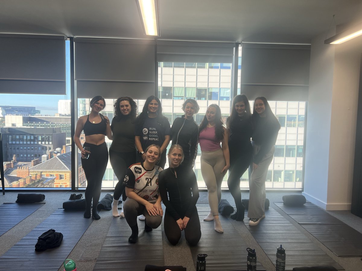 GodelTech's tweet image. 🧘The final stretch of the year! In late November, the Godel Manchester office kicked off the Christmas season with their final yoga session with Chrissie from Yoga social club.

#PeopleBehindTech