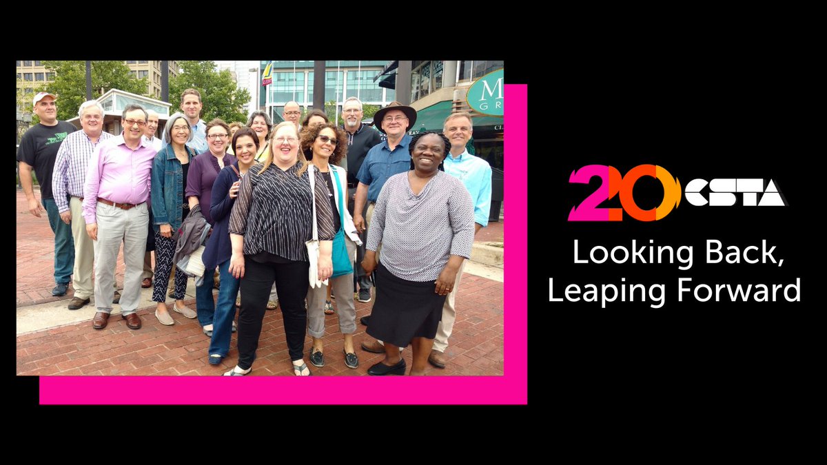 csteachersorg's tweet photo. #CSTALookingBack: @VisionsByVicky, CSTA member since 2012 and former board member, shared this group photo of the CSTA Board during the 2017 Annual Conference in Baltimore, MD! #CSTA20 https://t.co/xTJcFX84X2