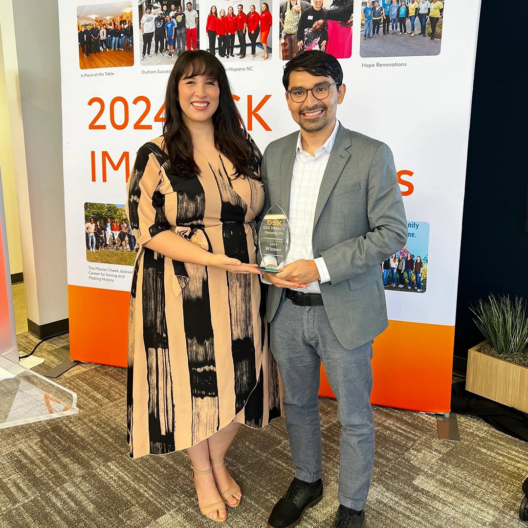 LatinxEducation's tweet photo. 🏆 We’re excited to announce that LatinxEd is a #GSKImpact Award recipient! With $50K, we’ll strengthen leadership for Latine educators in NC.
🙏🏽 Thanks for your #GivingTuesday support—together we build healthier communities.
#FromDreamstoAction #SomosNC #NCEducation https://t.co/NdF5fxp4lT