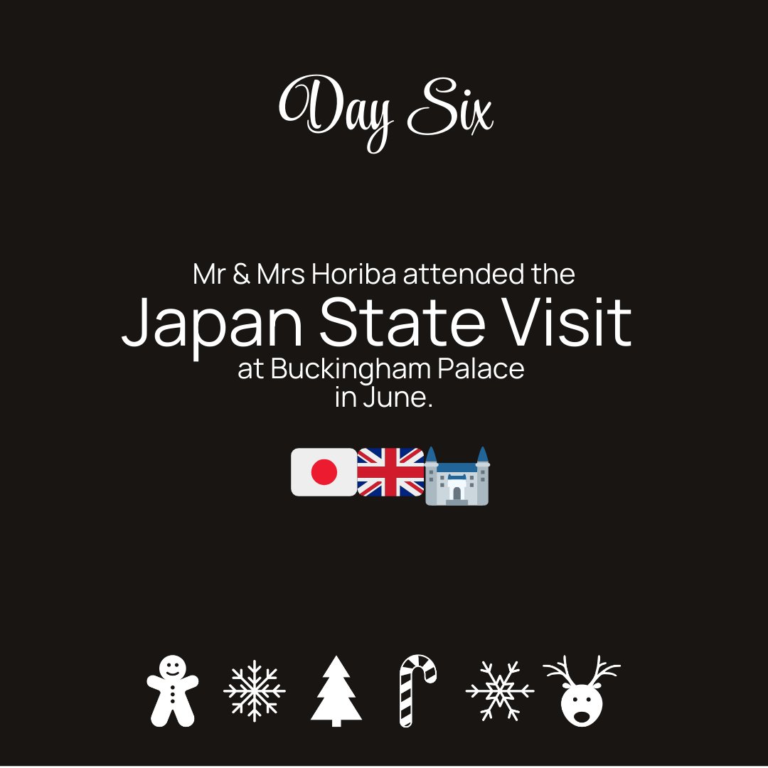 MIRAEngineering's tweet image. 🎄 Day 6: Japan State Visit 🇯🇵 🇬🇧
Mr &amp;amp; Mrs Horiba attended the Japan State Visit at Buckingham Palace in June and also visited our Quatro Park site to see our large battery shaker. Battery testing ➡️ bit.ly/3OvkRKs
#HORIBAMIRA #HORIBA #BatteryTesting #FestiveCountdown