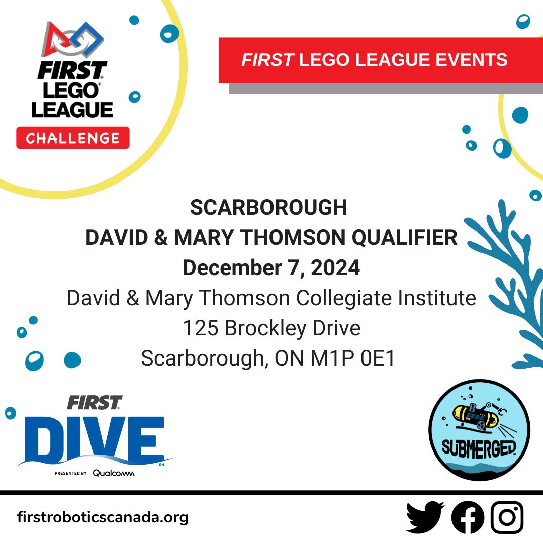 CANFIRST's tweet photo. 🌟 Be part of the excitement! 🌟 Cheer on teams as they innovate, collaborate, and compete in a celebration of robotics and STEM! 🚀✨
#FIRSTCanada #FLL #FTC #FRC #RoboticsForAll #STEMInspiration #FutureOfInnovation https://t.co/d3cGmOQeMQ