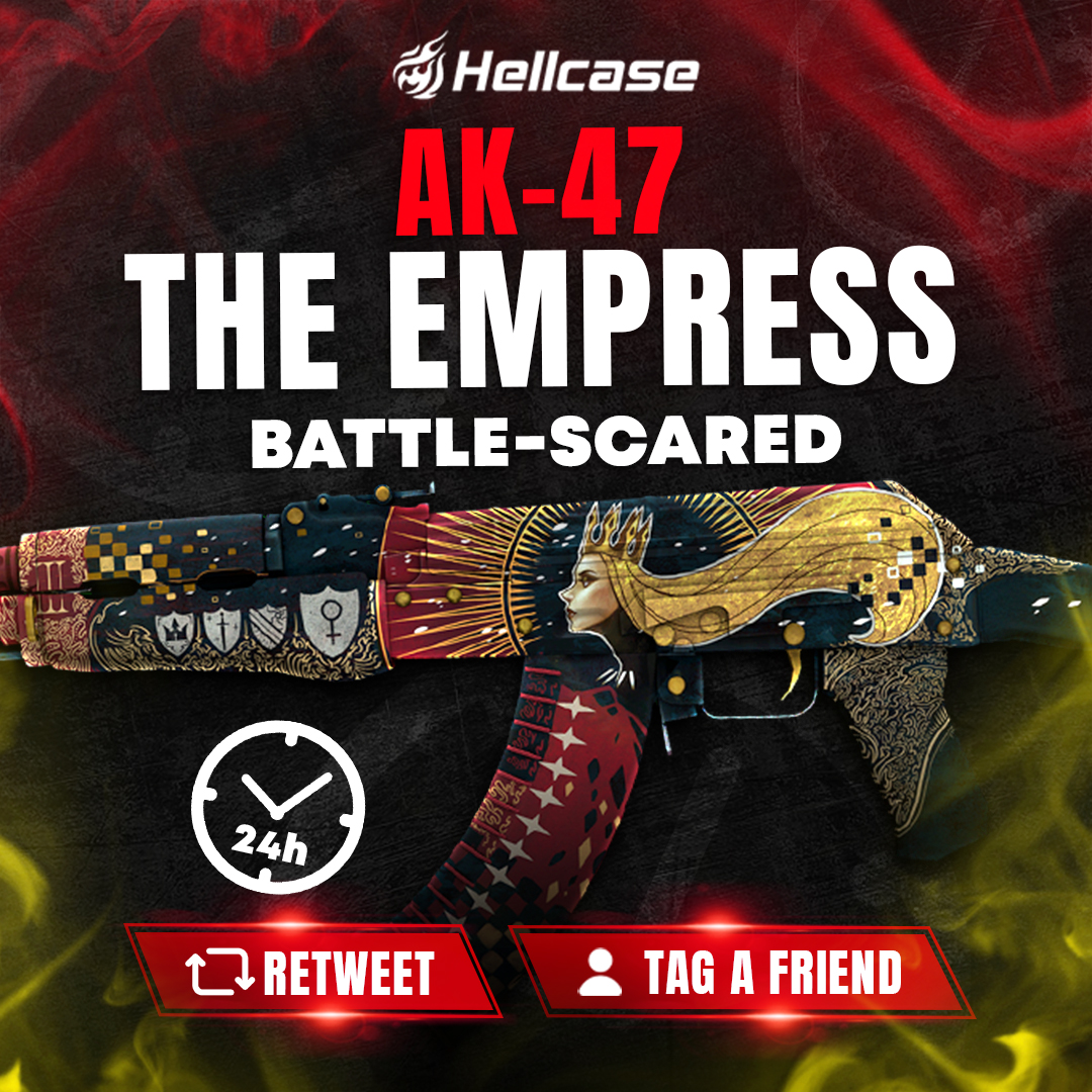 hellcase's tweet photo. 🎁 FAST GIVEAWAY 🏁

👇 Tag Your Best Friend &amp; Like
🚀 Follow us
🔥 Retweet this post
😎 The winner of the previous giveaway is @Eduardopaz00

#hellcase #csgo #cs2 #csgoskin #csgoskins #csgoskinsgiveaway #csgocases #csgocase #hellcasegiveaway #csgoskinsfree #csgoskinsgiveaway https://t.co/8AFRbahXpe