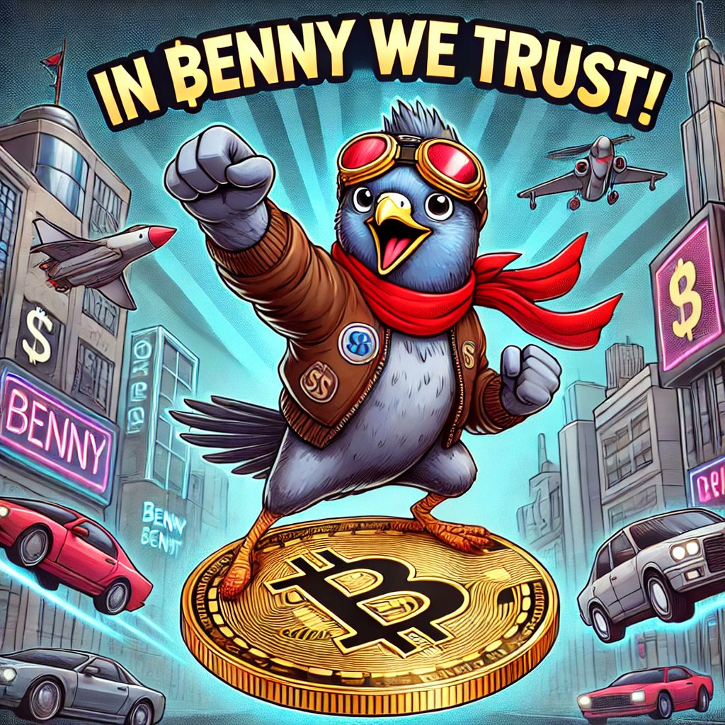 Bennycoin's tweet photo. 🚀 Meet $Benny, the meme coin with a mission! Inspired by Benny, the heroic pigeon 🐦, we symbolize resilience &amp; hustle.

🔥 Deflationary tokenomics
🎮 Gamified community vibes
Ready to fly with us? 🕊️
🌐 https://t.co/JAIwOlzwYi
#Crypto #MemeCoin #BennyCoin #Deflationary https://t.co/qt4nsk4OaG