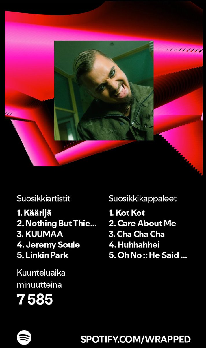 elinarantanen's tweet photo. I was wondering who tf Jeremy Soule is... But apparently he has made Skyrim music!

Also why didn't I get a video greeting from my number 1 artist Käärijä?? I got one from Nothing But Thieves and you guys are great, but you weren't my number 1 so what the hell https://t.co/HAimsKhIdd