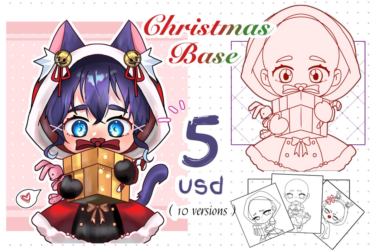 deus_kuro's tweet photo. I already uploaded it! I hope it helps someone, I'm not very good with chibis yet but I hope you like it 🎄🫶

https://t.co/mmo7Ykv6v0 tysmmm‼️‼️🤭
#basep2u #chibi #animechrismas https://t.co/JzsUnFRfCd
