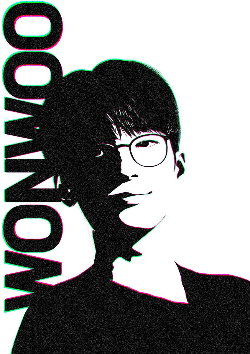 おぬよん描いた

#WONWOO 
#원우 
#SEVENTEEN 