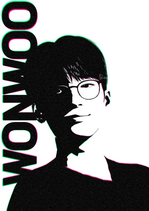 おぬよん描いた

#WONWOO 
#원우 
#SEVENTEEN 