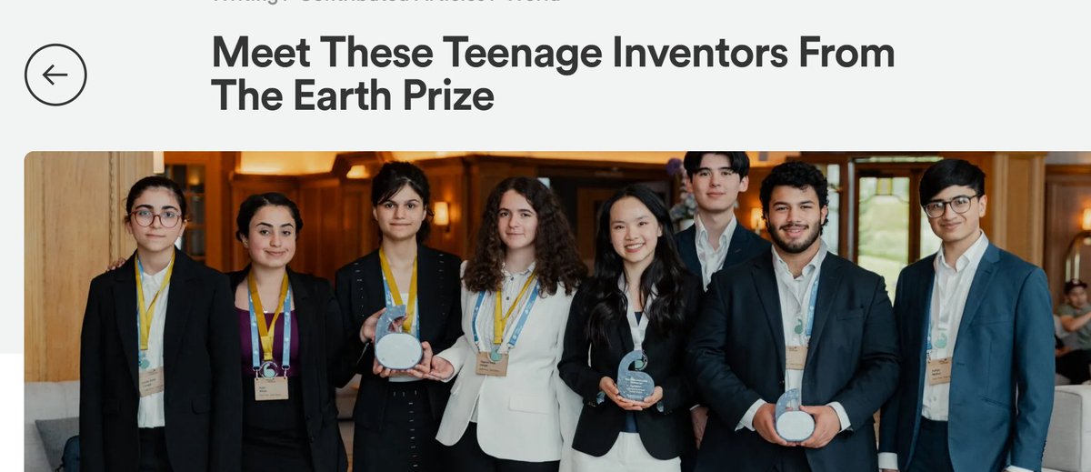 Happy Eco News (@happyeconews) on Twitter photo Today, we have a guest post by Charlotte Tucker, the Media and PR Specialist at The Earth Foundation, who writes about some of the Earth Prize winners from past years.
happyeconews.com/meet-these-tee…
#happyeconews <a href="/TheEarthPrize/">The Earth Prize</a> Today, we have a guest post by Charlotte Tucker, the Media and PR Specialist at The Earth Foundation, who writes about some of the Earth Prize winners from past years.
happyeconews.com/meet-these-tee…
#happyeconews <a href="/TheEarthPrize/">The Earth Prize</a>