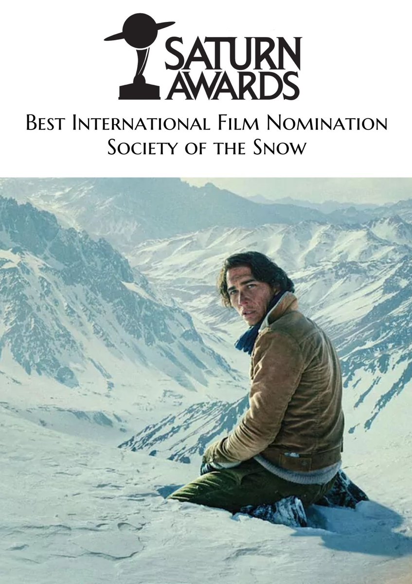 FilmBayona's tweet photo. Almost a year later, and this is happening.
Thank you, @SaturnAwards for this nomination for our movie and for remembering us after all this time.
#LaSociedaddelaNieve
#SocietyoftheSnow https://t.co/zeRbbqkTdi