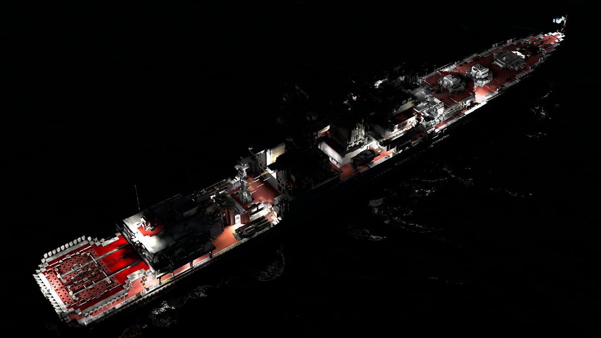 udaloy destroyer at night
1:1 scale
#Minecraftbuilds