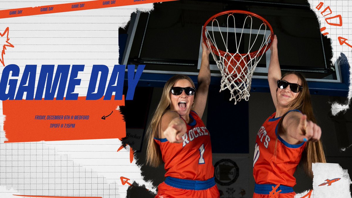 It’s GAME DAY! The Rockets travel to Medford tonight for a Gopher Conference match up. See you there 🚀