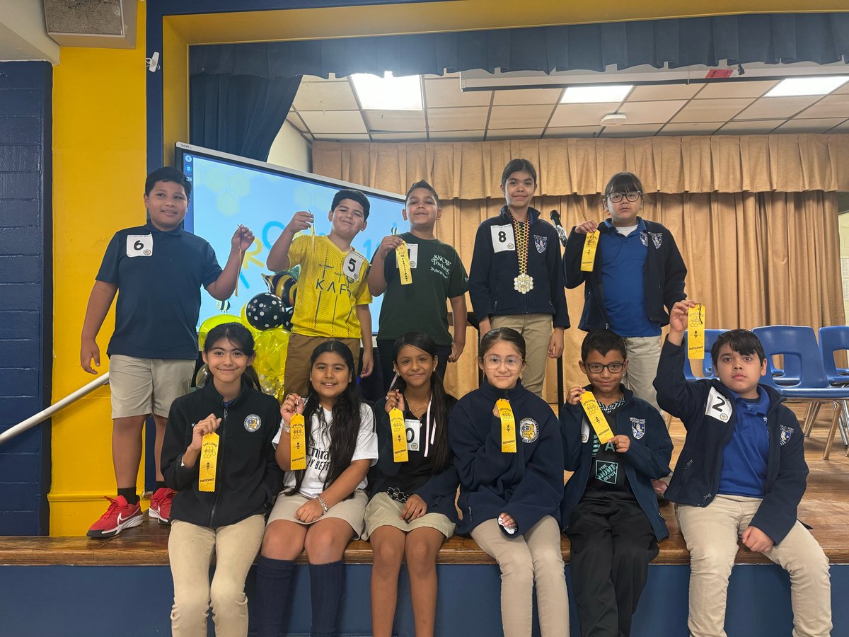 DemocracyPrep's tweet image. ⭐️ Congratulations ⭐️ to our Spelling Bee Winners 🐝 at Democracy Prep Stewart in San Antonio! #democracyprep #spellingbee