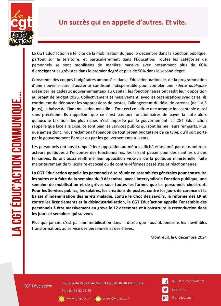 CGT-Éduc'action tweet media