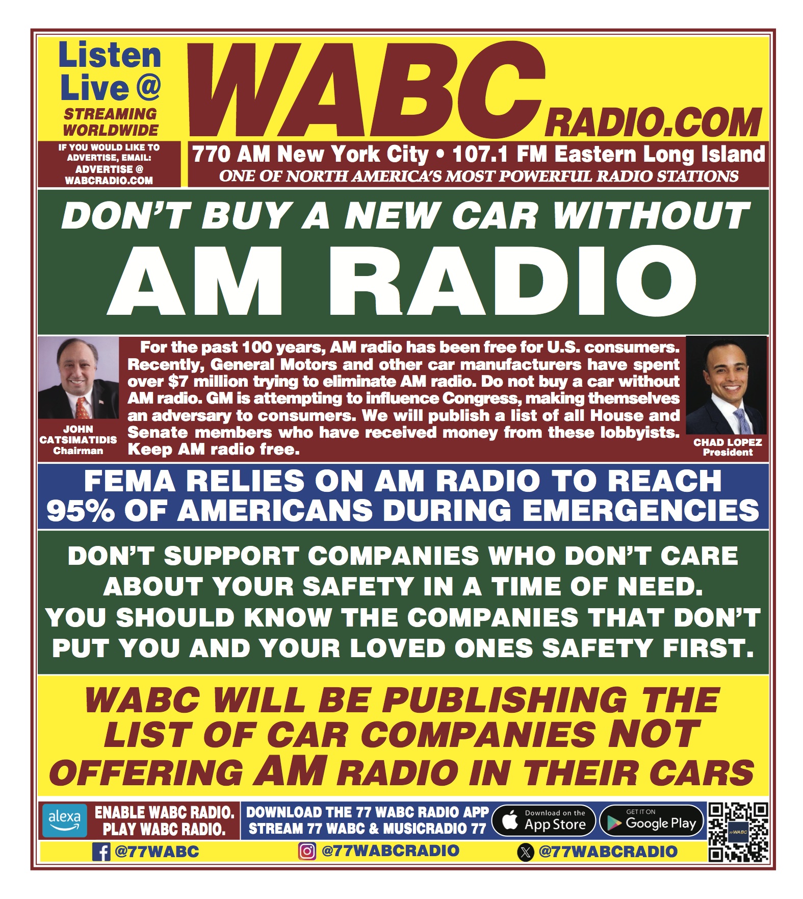 TalkRadio 77 WABC on X: &ldquo;A message from @jcats2013: Don&rsquo;t buy a 