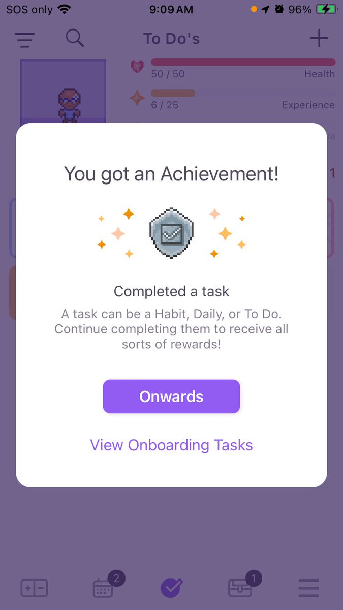 cripple2fighter's tweet image. Trying out something new…checking in with myself (HALT) after morning prayers 

PS Trying out the Habitica app (hence the screenshot 😅)

#mentalhealth
#chronicillness 
#learningtorest
#thedebt