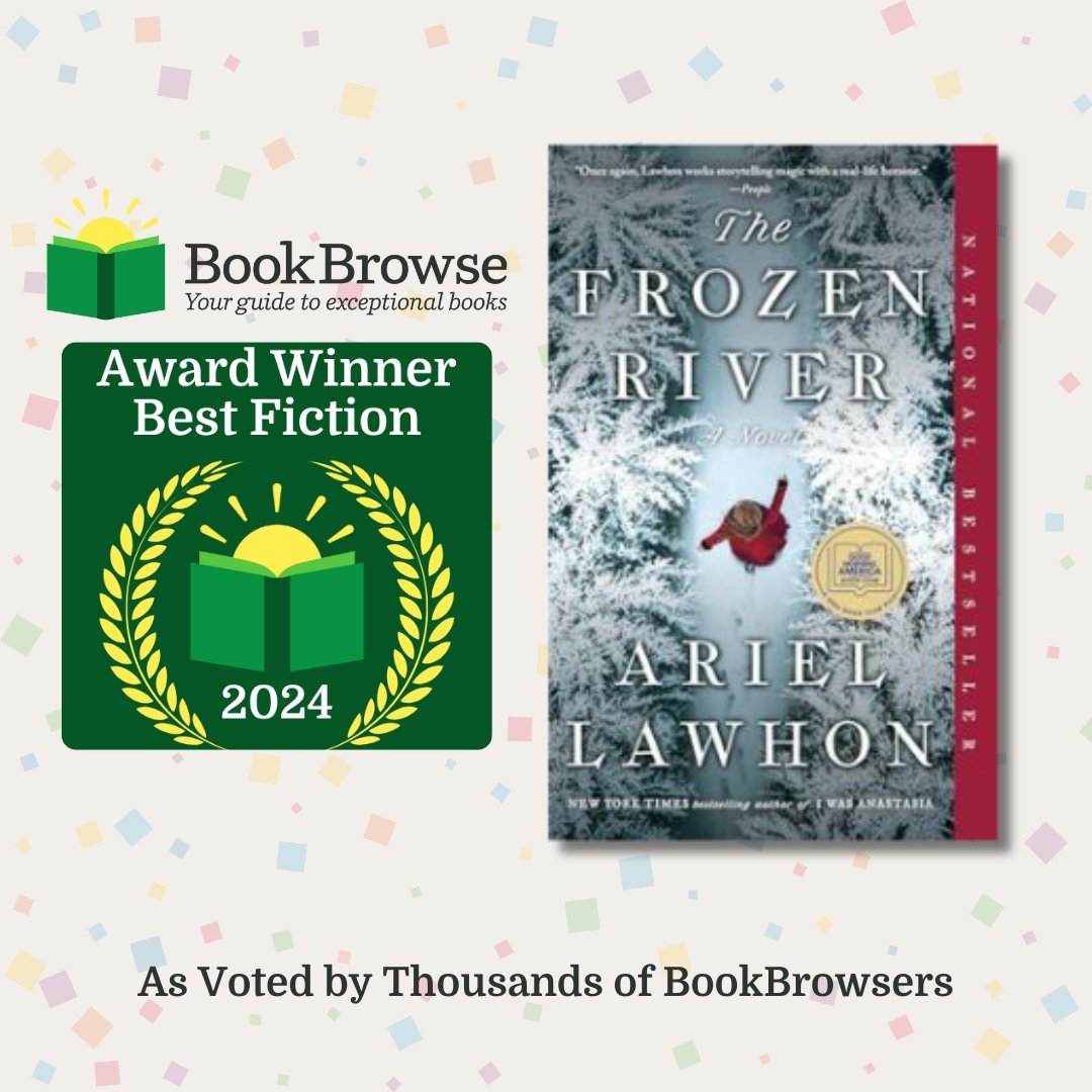 Doubleday (@doubledaybooks) on Twitter photo 🎉THE FROZEN RIVER won BookBrowse's Award for Best Fiction of 2024🎉Join us in congratulating <a href="/ArielLawhon/">Ariel Lawhon</a> !!! 🎉THE FROZEN RIVER won BookBrowse's Award for Best Fiction of 2024🎉Join us in congratulating <a href="/ArielLawhon/">Ariel Lawhon</a> !!!