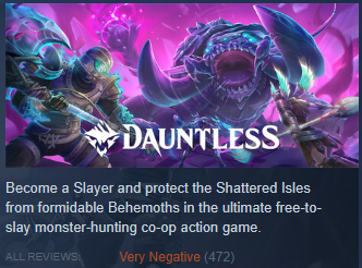 OhDoughPlays's tweet photo. what happened to @PlayDauntless 

greed &amp; the inability to understand why players played the game in the first place have ruined one of my favorite games.

let me explain. https://t.co/SXBhEYKpZP
