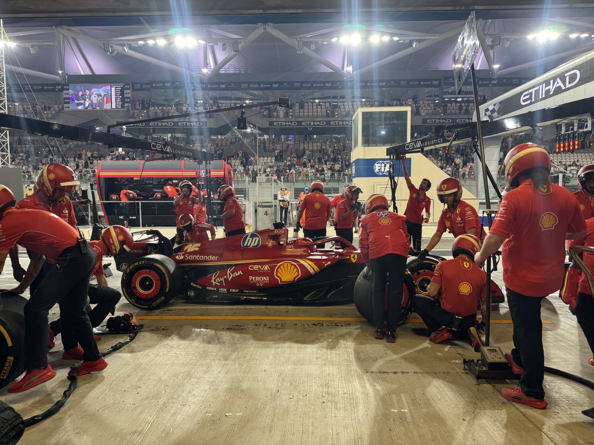 Ferrari SF24 in Abu Dhabi GP