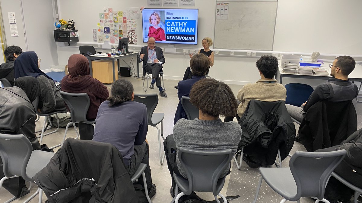 LAE Tottenham (@laetottenham) on Twitter photo A huge thank you to journalist and Channel 4 newsreader <a href="/cathynewman/">Cathy Newman</a> and Hugh Davies OBE KC of <a href="/3rblaw/">3 Raymond Buildings</a> for their #RaymondTalks session at LAET this week! It gave our students a unique insight into broadcasting, enriched by Cathy's stories. 📰 A huge thank you to journalist and Channel 4 newsreader <a href="/cathynewman/">Cathy Newman</a> and Hugh Davies OBE KC of <a href="/3rblaw/">3 Raymond Buildings</a> for their #RaymondTalks session at LAET this week! It gave our students a unique insight into broadcasting, enriched by Cathy's stories. 📰
