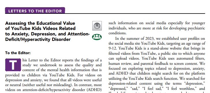 JAACAP Journals tweet media