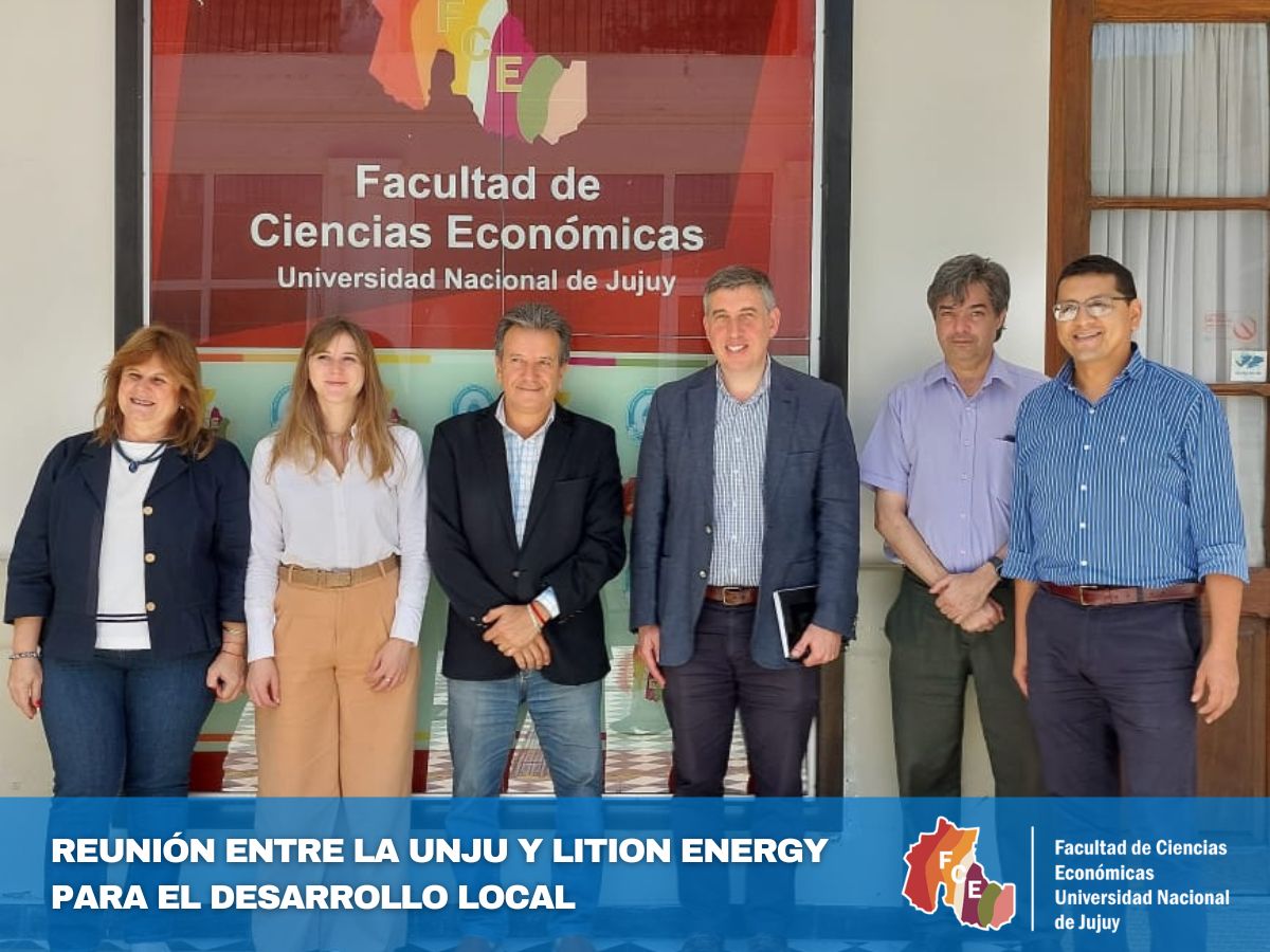 la UNJu se reunió con representantes de Lition Energy, una empresa argentina dedicada a la exploración y producción de litio en Jujuy y Catamarca.
fce.unju.edu.ar/node/1540
#UNJu #PROMOVER #DesarrolloLocal