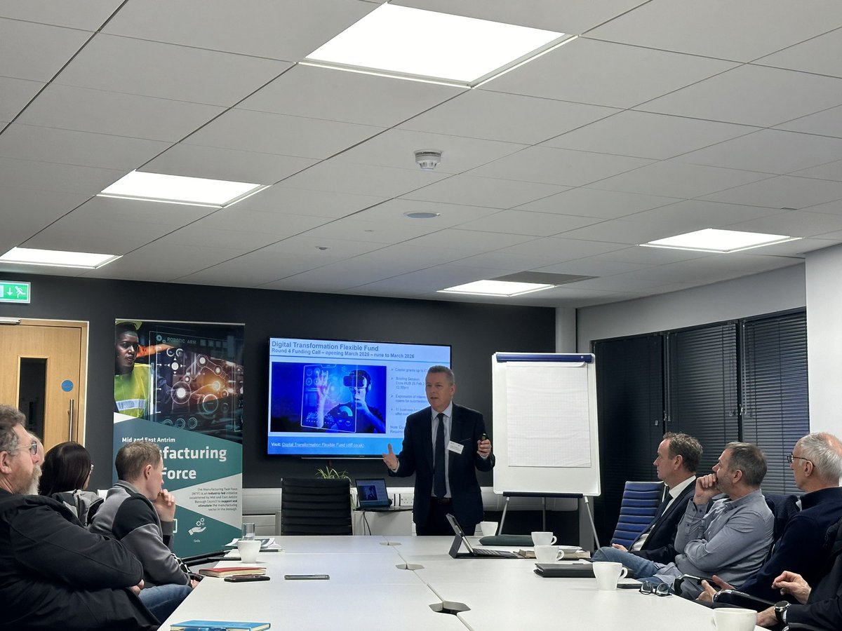 MTF_MEABC's tweet photo. A productive &amp; insightful morning at the #MEA_MTF Steering Meeting. Great collaboration between our local manufacturing companies &amp; stakeholders on our 3 pillars:

✔️ Skills
✔️ LEAN
✔️ CleanTech

Special thanks to our guest speakers, especially the inspiring JB Dobbin from demanu https://t.co/lBSJNCQ3cQ