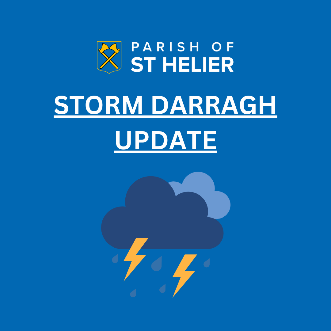 Storm Update 06/12/24:

Storm Darragh is due to hit the Parish over the weekend

Please follow the advice from the <a href="/GovJersey/">Government of Jersey</a> <a href="/StHelierHonPol/">St Helier Honorary Police</a> <a href="/JerseyPolice/">States of Jersey Police</a> 

Regular updates will be posted across the Parish's social media channels.