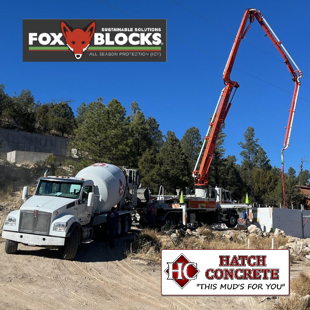 HatchConcrete's tweet photo. Beautiful sunny day for a Fox Blocks job. Fox Blocks, ICF-Insulated Concrete Forms.
The efficient way to build. 
Call: 928-358-9433 
Email: sales@hatchconcrete.com 
visit us on the web: https://t.co/IiAYn00bau 
This Muds for You!
.
#hatchconcrete #foxblocksicf #foxblocks #icf https://t.co/SfuyqQWLGL