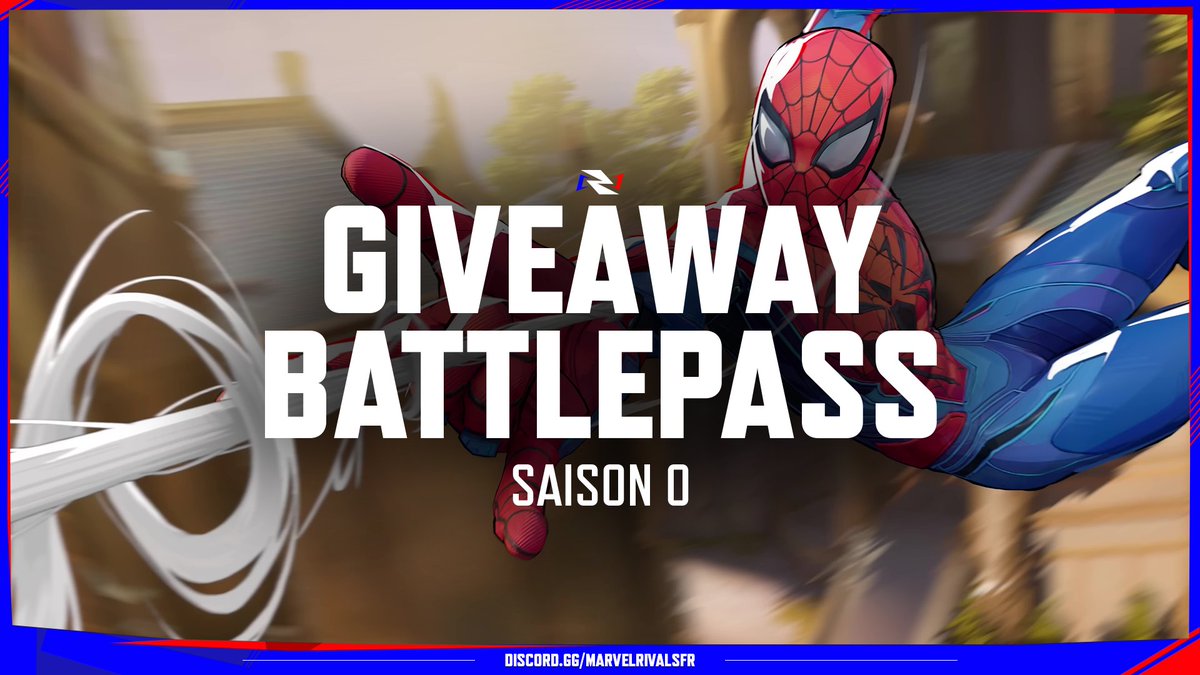 DiscoDevli's tweet photo. 🎁 GIVEAWAY MARVEL RIVALS 🎁

Notre @InsoPop_ à ouvert un serveur communautaire Marvel Rivals France et on vous fait gagner : 

1x Pass de Combat Saison 0 pour fêter ça ! 

Pour participer : 
🔁RT ce post 
❤️Follow @DiscoDevli et @MarvelRivalsFra https://t.co/OOrj9c5Wzo