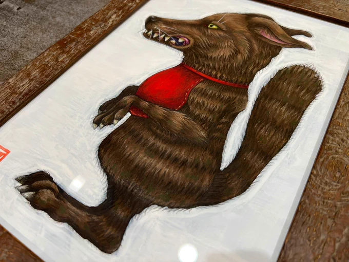#オオカミとっても大好き東京展3 明日から開催! 原画2点とキラキラシールが2種類ございますご覧ください〜 会場 東京都渋谷区渋谷1-10-2 グローリア宮益坂III東館2F 宮益坂十間スタジオ・ギャラリー 期間 12/7(土)~12/9(月) 時間 13:00~19:00(最終日17:00) 予約制日時あり