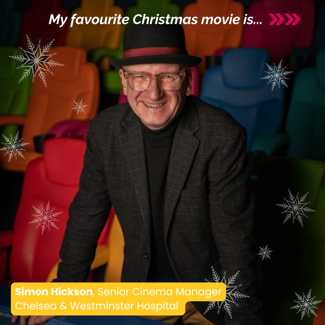 MediCinema (@medicinema) on Twitter photo It's Christmas movie season so we've asked our Cinema Managers to share with us their favourite festive flicks!🎄First up is Simon Hickson, Senior Cinema Manager at our <a href="/ChelwestFT/">Chelsea and Westminster Hospital</a>... It's Christmas movie season so we've asked our Cinema Managers to share with us their favourite festive flicks!🎄First up is Simon Hickson, Senior Cinema Manager at our <a href="/ChelwestFT/">Chelsea and Westminster Hospital</a>...