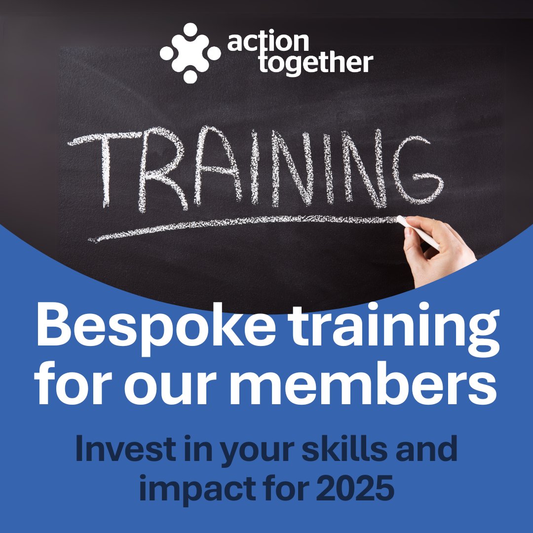 ⭐ New year, new purpose! Invest in your skills and impact with our bespoke 'members-only' training offer

💡 Take your community organisation to the next level. 2025 is the perfect time to gain new skills...find out how we can help: actiontogether.org.uk/training-calen…