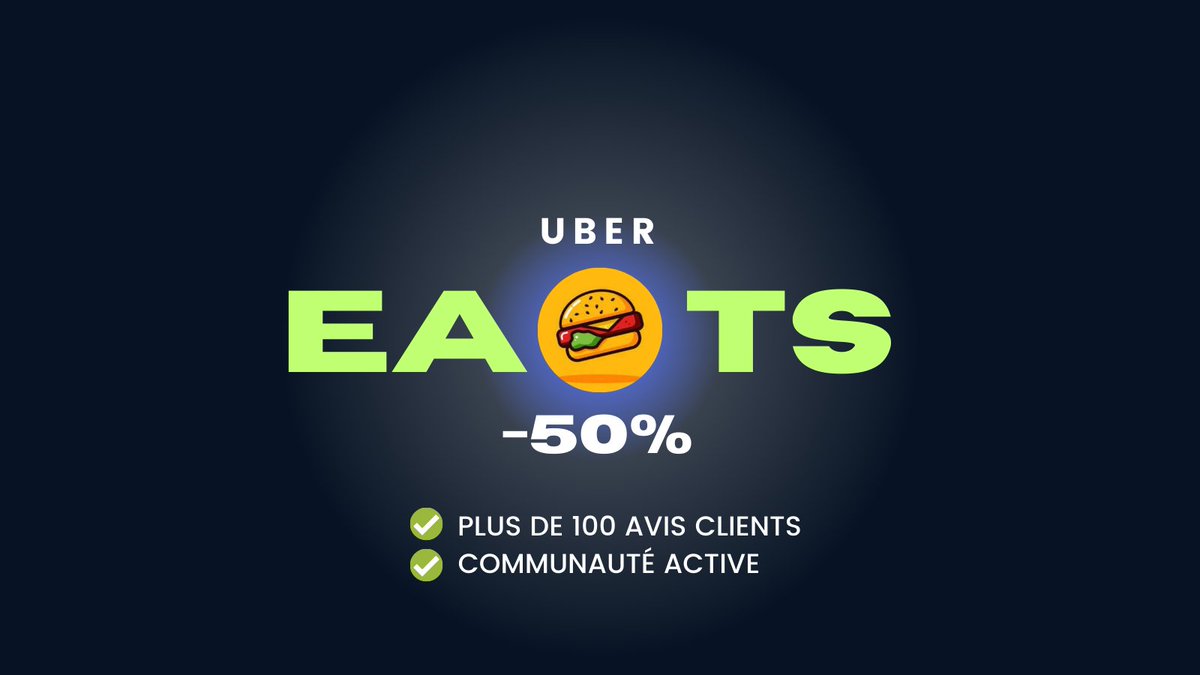RembourseAmazon's tweet photo. 📢Uber Eats -50%

Lien : https://t.co/VNTJdZV90Q

✅Plus de 100 avis clients

Qu'est ce que le "Buy4you" ?
1.  Montrez votre panier Uber Eats à notre "cuistot"
2. Après un paiement de 50%, le cuistot se charge de commander pour vous, à votre adresse

👨‍🍳 A vos commandes ! https://t.co/JKvbiUblE8