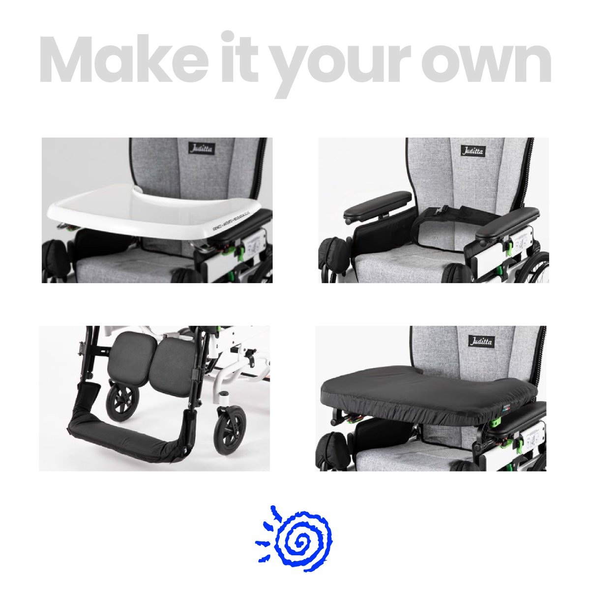 Easily make the Juditta your own by customizing it to your personal needs with a variety of accessories by Ormesa. Browse the full selection here: mobility-usa.com/pdfs/brochure-…